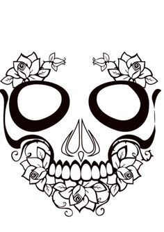 Download Free printable Day of the Dead templates. There is a blank one included too! The perfect project ...