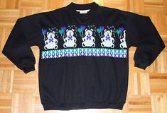Novelty vintage 80s white acrylic slouchy sweater with a gray and black news paper print.Made Lauren Brook Size M.