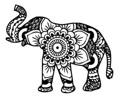 175 Best Elephant Coloring Pages For S Images In 2019 Elephant Mandala Svg Dxf Eps Files By Shelbyssoutherncuts On Etsy Elefant