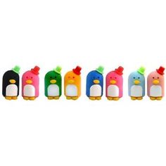 Colour may be different from image! Dream penguin family Parent Child orange Japanese Erasers