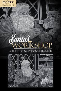 SANTA/'S WORKSHOP TILING SCENE MACHINE EMBROIDERY DESIGNS ON CD OR USB