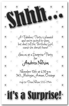 15 best surprise party invitations images surprise party