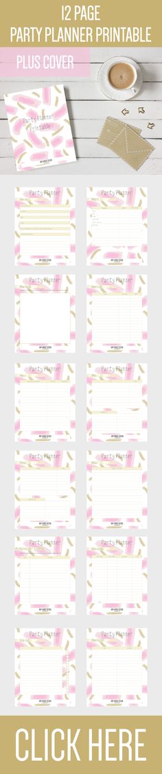 Free Printable Pink Planner Pages For Any Year! Planner pages - free printable guest list Free Printable Pink Planner Pages For Any Year! Planner pages - free printable guest list