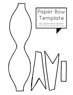 free paper bow template barca fontanacountryinn com paper bow template