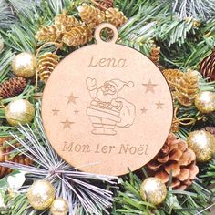 Personnalisé nom pingouins arbre de noël décoration souvenir de noël babiole cadeau
