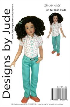 Autumn Stroll Doll Clothes Sewing Pattern 15.25/" Maudlynne /& LittleMissMatched