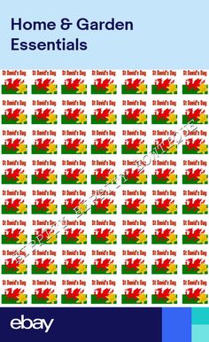 GLITTER, GORGEOUS /"ST DAVIDS DAY//WELSH FLAG/" PRINTED FABRIC SHEET...HAIR BOWS