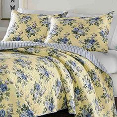 french blue and yellow comforter sets by Laura Ashley | country decor ...