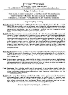 production coordinator resumes