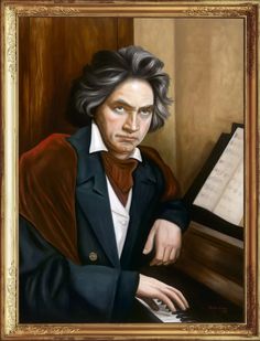 LUDWIG VAN BEETHOVEN GREAT CLASSIC COMPOSER ICONIC CANVAS ART PRINT Art Williams
