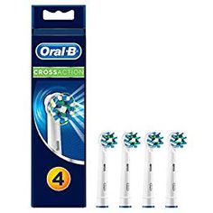 Oral B Crossaction Replacement White Toothbrush Heads Refills For Electric Toothbrush Brushing Teeth Oral B Electric Toothbrush Heads