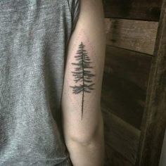 tree tattoo back of arm
