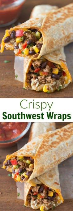 79131 best dinner ideas images on pinterest in 2018 dinner crispy southwest wraps recipe via tastes better from scratch these are one of our go to easy meals they take less than and my family loves them
