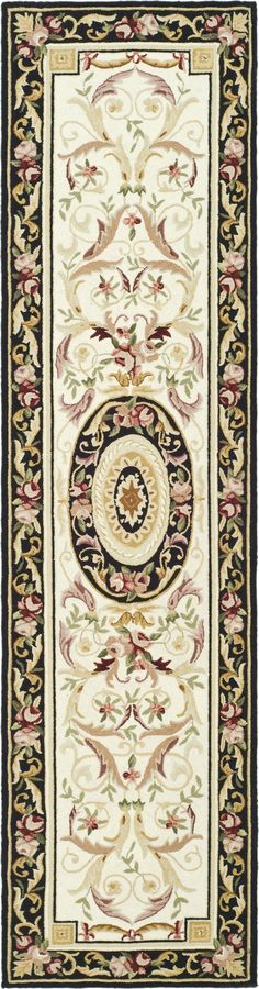 Matrix Leaf Border Green Anti Slip Hardwearing Hall Runner in various lengths