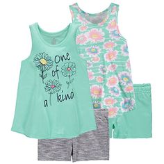 chinatera Baby Girls Vintage Floral Print Top+Shorts Two-Pieces Swimwear Outfit Sets Summer