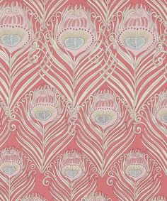 Per 1//4 Metre Moda Fabric Morris Garden Crimson Golden Lily 1897 Red