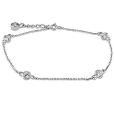 Sterling Silver Girls .8mm Box Chain 3D Bow Christmas Or Wedding Bells Pendant Necklace