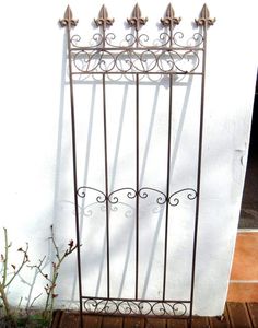 Perfekter Gartenstab 3 er Set Eisen massiv Rankstab Rosenstab Rost 3 x 128 cm