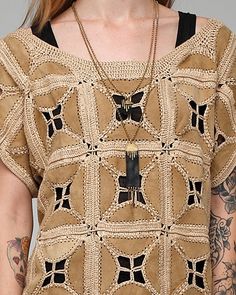 Leather and Crochet and tattoos