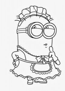 Meet The Evil Minion Another Coloring Page For Kids From