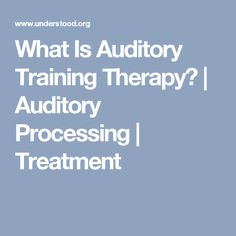 Auditory processing disorder research papers