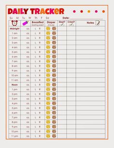 baby day tracker