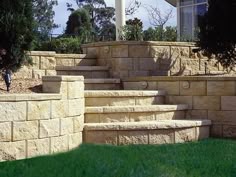Retaining Wall Cost With Stairs Stone