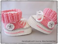 Babyschuhe - Babyturnschuhe von Maschenlädchen auf DaWanda.com