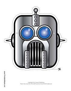 free printable robot mask masks printable pinterest free