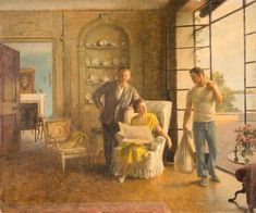 Old Masters Reprint Boeren in een herberg van Ostade f407 Peasants in an Inn