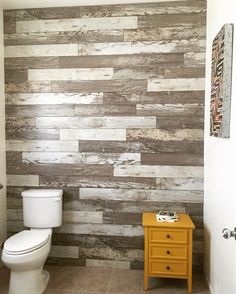 Love The Laminate On Wall Half Bath Pinterest Walls House Diy Laminate Flooring On Walls And Inspirations