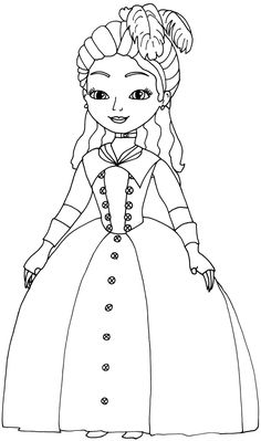 sofia the first coloring pages clio