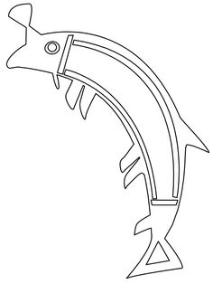 Coloring Pages Aboriginal Trout Animals Fishes