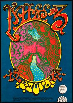 Victor Moscoso Show Poster Psychedelic Solutions New York 1987 Original Proof