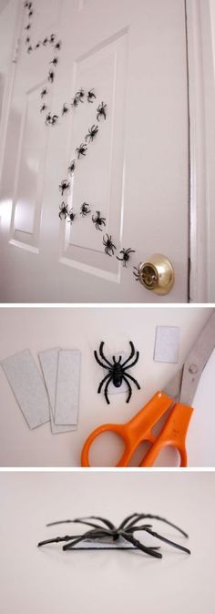 easy and cheap magnetic halloween spiders decorations delia creates spooktacular halloween diys crafts
