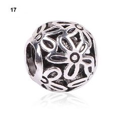 Free 10Pcs Tibetan Silver Charms Big Hole European MOM Spacer Beads 10x11mm