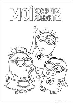 Coloriage Sur LaGuerche MinionsFree PrintablesPortugalKid DrawingsPrint Coloring PagesBeautiful