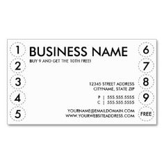Punch Card Templates Free - FREE DOWNLOAD