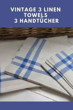 15 schönes altes Leinen Geschirrtuch Handtuch Tischläufer Art Deco