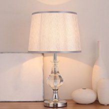 HOMEE Lámpara de lectura ideal moderna lámpara de mesa de Moderno Cristal Dormitorio Lámpara De Mesa Estudio Lámparas