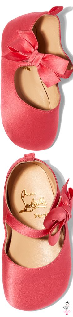 Christian Louboutin for Babies Girls' Shoes, Coral, Christian Louboutin, Fashionable Kids