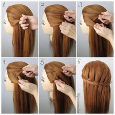 How To French Fishtail Waterfall Braid Original Hairdo By Cidy Dutch Fishtail Waterfall Braids Check Out The Steps Below Into 2 Equal Section A Small From Outside Of Left