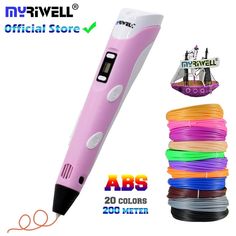 Safe Low Temperature 3D Printing Pen 3D Pen for Kids 3D Pen Gold