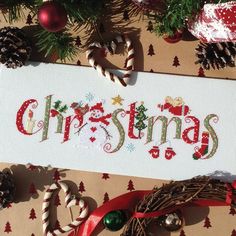 Black Cats Cards Presents Tree Stocking Kitten Christmas Cross Stitch Chart X4