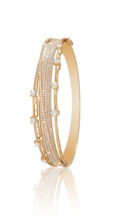 Rhodium Silver Unique Design Bohemian Style Inspire Simple Bangle Bracelet LL-6948