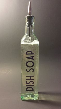 14 Best Dish Soap Dispenser Images On Pinterest Liquid Dish Soap Dispenser W Vinyl Decal By Plushbwood On Etsy 8 00 Kitchen Dishes