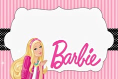new printable barbie invitations