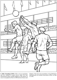 The Soccer Coloring Book Arcady Roytman Welcome To Dover Publications