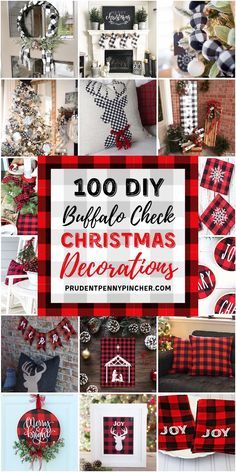 100 DIY Buffalo Check Christmas Decor DIY Buffalo Check Pillow | Christmas