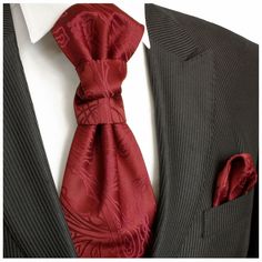 /<Grosgrain/> Burgundy Wine BOYS Scrunchie Ruche Wedding Tie-Cravat and Hankie Set